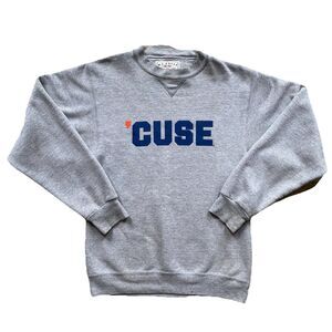 Vintage Syracuse Sweatshirt Y2K Heavyweight MJ Soffe Cuse Small Gray Crewneck